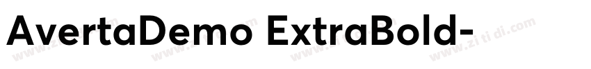AvertaDemo ExtraBold字体转换